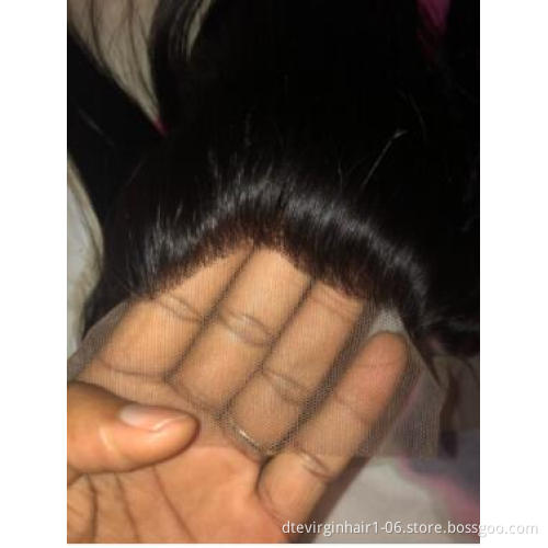 Wholesale Price Transparent HD Thin Swiss Lace Frontal Closure, Cuticle Aligned Pre Plucked Virgin Hair HD Lace Frontal